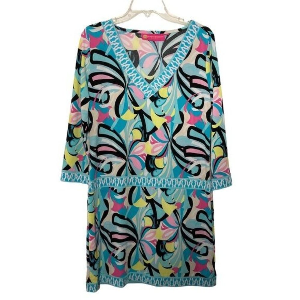 Macbeth Collection by Margaret Josephs Womens Multicolor Retro 60s Inspired Dres